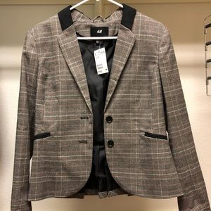 HM plaid blazer